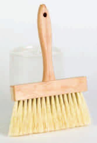 PAINT SUNDRY COMPOUND APPLICATORS PASTE BRUSHES The right brush to apply water paints or wallpaper paste to rough or flat surfaces. Hardwood block with 6-3/4 shaped handle.