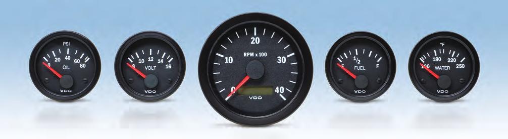 Vision Black Instruments Vision Black Series Programmable Speedometers w/ resettable LCD trip odometer Speedometer features push button odometer and trip odometer clearly displayed in the LCD window.