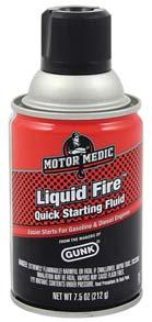Contains an upper cylinder lubricant. Quickly starts gasoline and diesel engines without glow plugs.