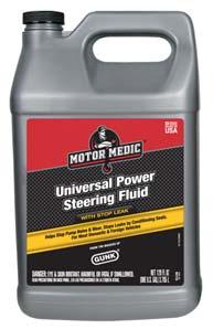 Power Steering System Steer Seal Universal Power Steering Fluid with Stop Leak Power Steering Fluid Honda Rejuvenates seals. For most domestic and foreign vehicles. For aging systems. Stops leaks.
