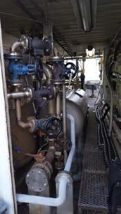 air evaporator with steam driven heat exchanger - Diesel fired boiler, providing steam to the