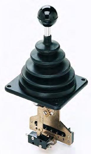 7167 2-axis electronic joystick 35 35 This unit is constructed entirely of bronze and stainless steel and gives control over innumerable industrial and marine applications.