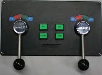 7197 single lever ffu/jog combination controller The 7197 is intended for electric over hydraulic steering systems and provides a control panel with a full follow-up electronic control lever.