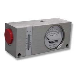 5" line size, unidirectional, up to 100 gpm and 5000 psi 1/4" pressure gauge port WPB Series Flow switches and analog output available Suitable for oil, waterglycol & phosphate