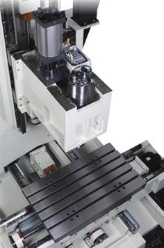 Air sealed linear scales are used to prevent particle and oil mist contamination guaranteeing high accuracy during high speed machining in all 3 axes.