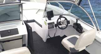 5 18.5 18.5 18.5 18.5 18.5 18.5 18.5 Max Passengers* 5 5 6 6 7 7 7 7 7 STRUCTURAL FEATURES Active Transom High Tensile 5083 Plate Hull x x x Self-Draining Aluminium Deck x x x Carpeted Marine Plywood