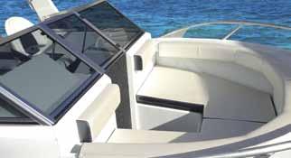 with Storage Casting Deck Centre Board Centre Board Cushion Option Side Folding Lounge (2) Transom Storage Hatches Option