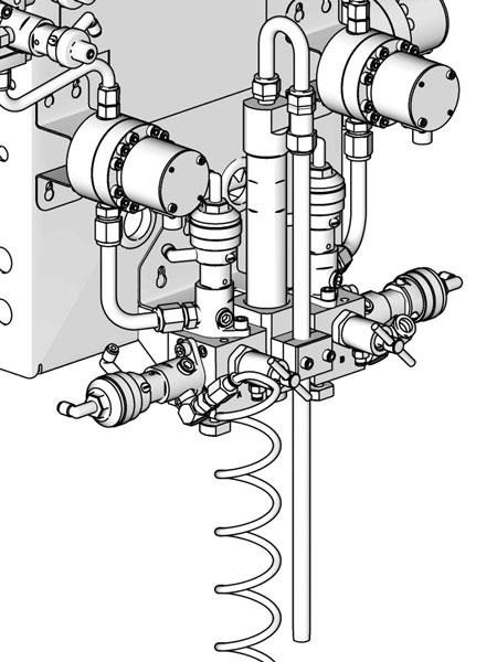 Do not connect the purge air line to the unit s main air supply or to the air manifold. Main Air Inlet AM Air Filter Install a bleed-type air shutoff valve here. FIG.