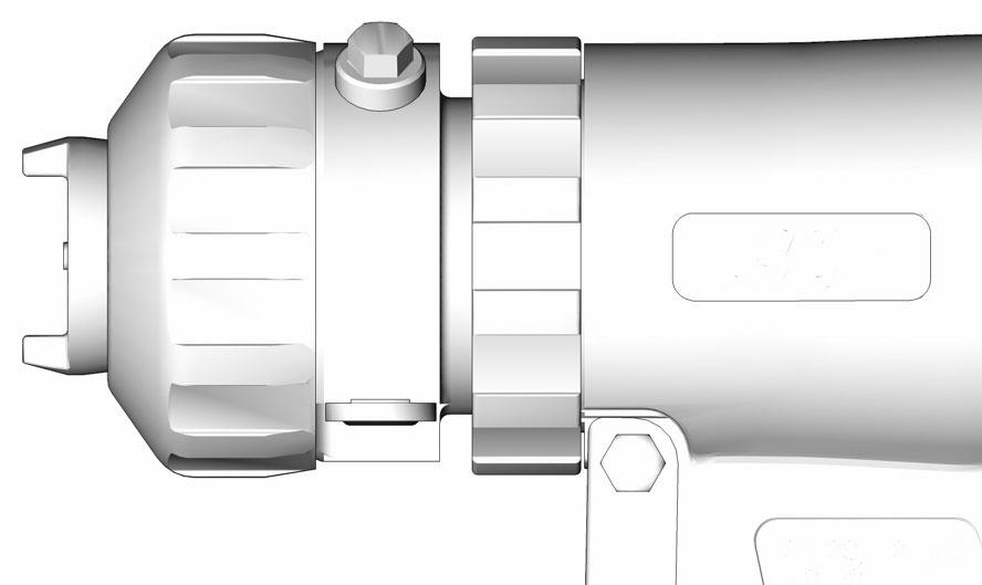 Screw lock ring onto handle as far as possible by hand. Y W X Z 1. Engage piston safety lock, page 9. TI2409A F 21 R H TI2416A 2.