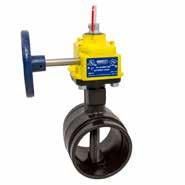 300 PSI WWP UL/FM Butterfly Valves Designed for normally closed position monitoring Elastomer Encapsulated Disc Factory Installed Internal Monitoring Switches Compatible with IPS Pipe 300 PSI/20.