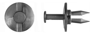 7mm) Hole Size 15/16" Stem Length 1 1/8" x 1 3/4" Flange Size Black Nylon Front Bumper Fascia Push Type G.M.