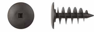 5mm x 12.5mm Hole Size Black Nylon Fascia Trim Cover Twist Lock G.M. # 11610049 100 Pcs. 11178PK 9.