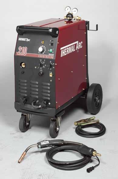 Arc Welding Equipment and Accessories MIG/Flux Cored Welders Fabricator 210: 100047B-001 The essential sheetmetal companion Machine Specifications Maximum output 250 Amp Duty cycle @ 104 F 30% @ 250