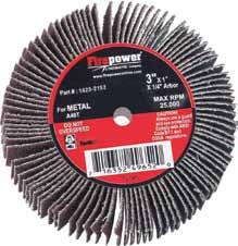 Brushes & Abrasives Mounted Flap Wheels Brushes & Abrasives Firepower flap wheels are constructed of hundreds of resin bonded cloth abrasive sheets firmly attached to a balanced core.