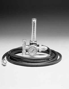 Gas Equipment & Accessories Regulators & Gauges Flowmeter Regulators REGULATOR with metering SIGHT-GAUGE (TUBE) Maximum inlet pressure 3,000 PSIG, outlet pressure is preset for 80 PSIG.