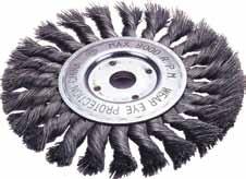 Brushes & Abrasives Wire Wheel Brushes: Crimped and Knot Style Firepower knot-style wire wheel brushes are designed for tough jobs.