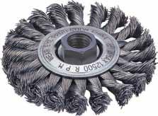 Brushes & Abrasives Model Wheel Diameter/Width Wire Size Crimped Type: Carbon Steel Wire 1423-2327 1423-2121 1423-2122 1423-2123 4 dia. x 1/2 wide 6 dia. x 1/2 wide 6 dia. x 1 wide 8 dia. x 11/4 wide.