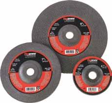 Brushes & Abrasives Depressed Center Grinding Wheels, Type 27 Brushes & Abrasives Firepower depressed center wheels are fully reinforced with resin bonded aluminum oxide to ensure safety at high