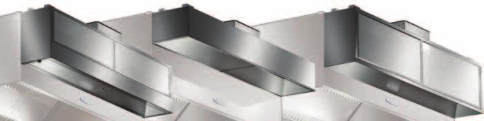 External Supply Plenums Make-up air can be introduced several ways, including ceiling diffusers, through-the-hood with an integrated supply plenum or an external supply plenum.