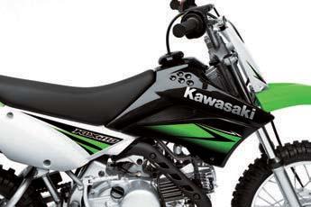 KEY FEATURES FACTORY STYLING Factory styling gives the KLX110 and KLX110L the look of true motocrossers.