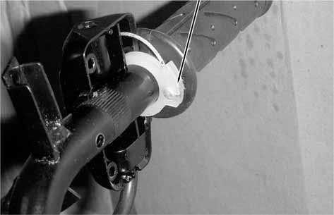 handlebar. Collar Nut STEERING STEM REMOVAL Remove the steering stem lock nut.