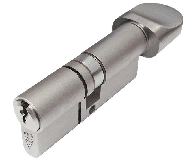 Multiple cylinders can be ordered so that they can be opened with one single key (keyed