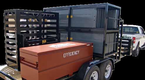 Shoring Trailer FullStock Aluminum Shoring Trailer (FAST) Efficiency s FullStock Aluminum Shoring Trailer (FAST) is equipped with a
