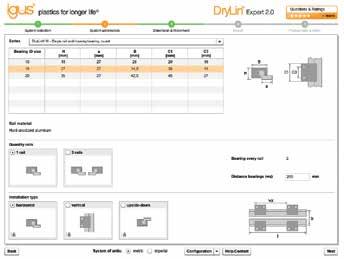 Calculate required drive force and other technical details, and get direct access to CAD files and online ordering. www.igus.com/drylin-expert With the DryLin expert 2.