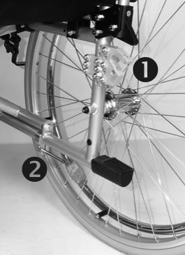 6.5 At tach the s-max to or de tach it from the wheel chair 6.5.1 Bracket on the wheelchair The wheel chair must be equip ped with a bra cket in or der to at tach the s-max to the wheel chair.