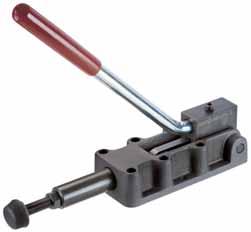 Heavy push-pull type toggle clamps 6842PL Heavy push-pull type toggle clamp with reversible lever. For push- and pull-clamping. (Equal operation of rod and lever).