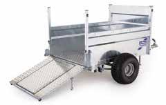 The off-road trailer comes without lights or mudguards meaning it is specifically for off-road use and makes the trailer less expensive and lighter than its road alternative.