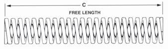 Spring Selection Steps Step 3 Determine free length C as follows: Decide which load classification the spring should be selected from - Light, Medium, Heavy, or Extra-Heavy Load.