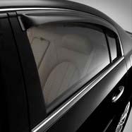 SIDE WINDOW WEATHER DEFLECTOR Dual function vent and visor feature lets fresh air in.