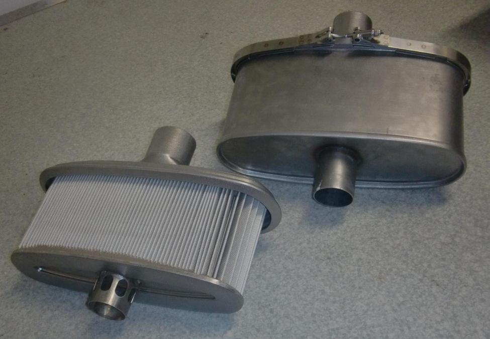 DISPOSABLE EXHAUST PARTICULATE FILTER PARTICULATE FILTER INTEGRATION IN THE MUFFLER