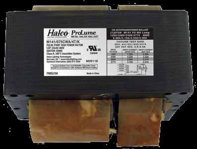 Ballasts Standard Metal Halide Ballasts High Pressure