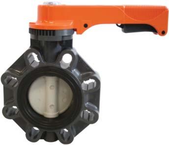 This versatile industrial valve features double self-lubricating seals, direct actuator mount capability, and the option of either a lever handle or mounted gear box.