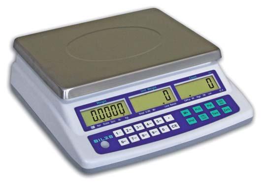 COUNTING SCALES CONNECTABLE TO A REMOTE WEIGHING PLATFORM BIL2B BIL2B6 max 6 kg........................................... 0.1 g / division............... BIL2B15 max 15 kg........................................... 0.2 g / division.