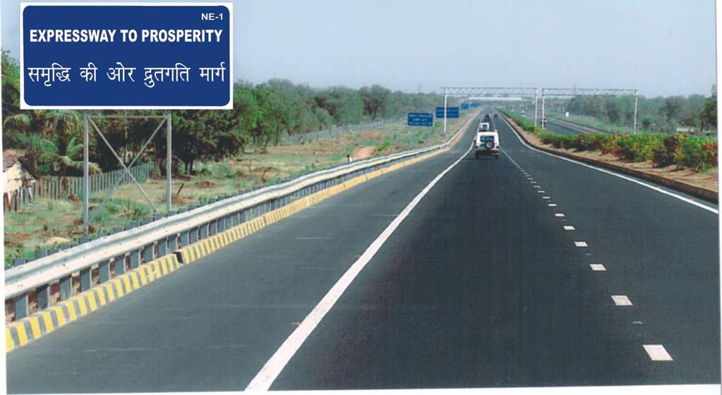To sustain India's economic growth, the Government has given top priority to build highspeed road corridors, including accesscontrolled Expressways. 1,000 km of Expressways at an estimated cost US$ 3.