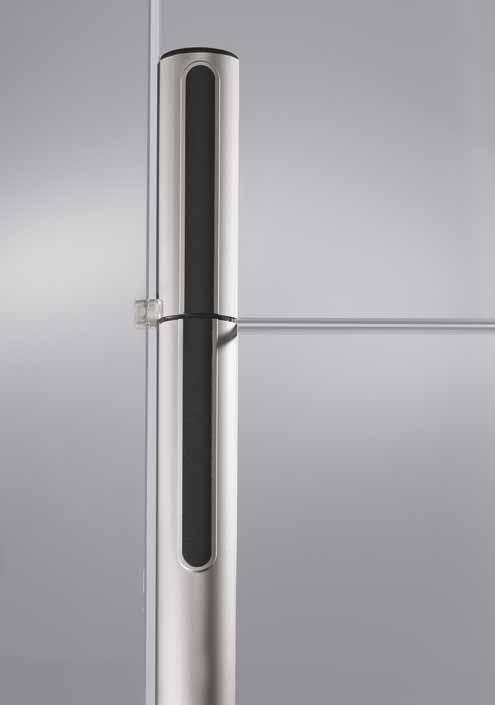 BEYOND General information Safe and secure The patented BEYOND swing door system with its pivot point located centrally in the glass axis