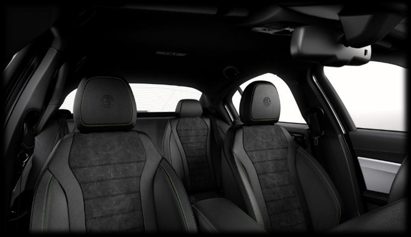 Black sports seats with black stitching & black lower dash / door panel inserts - (Standard Interior code 529) Black sports seats with red stitching & black lower dash / door panel inserts -