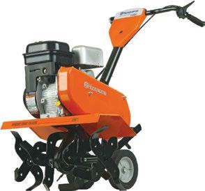 5" Forward rotating tines 8" wheels Forward and reverse gears Easy to maneuver and transport 700456 $449.