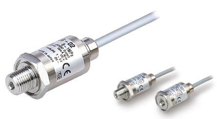Pressure Sensor for General Fluids Series PSE56 Pressure Sensor For General Fluids Series PSE56 Features Remote sensor for fluids and wet air ll wetted parts stainless steel -5v or -m analogue output