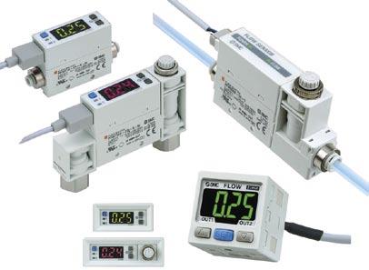 -Colour Display Digital Flow Switch Series PFM Flow range Integrated type Remote type Measurement flow range (l/min). to (. to 5).5 to 