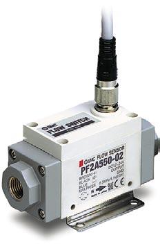 Series PF Digital Flow Switch for ir Digital Flow Switch For ir Series PF Features Flow switch for air Thermal detection has no moving parts Very little resistance to airflow Flow ranges from to 5