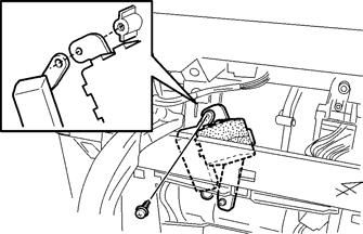 3-8) GBS ECU (j) Attach 1 piece of Foam Tape to the GBS ECU Mounting Bracket as shown.(fig.