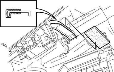 Side Cutter Wire Tie Vehicle Harness 4. Installation (continued). (a) Route the toward the Glove Box Area. Secure it to the Vehicle Harness with 1 Wire Tie. (Fig. 4-1) Fig.