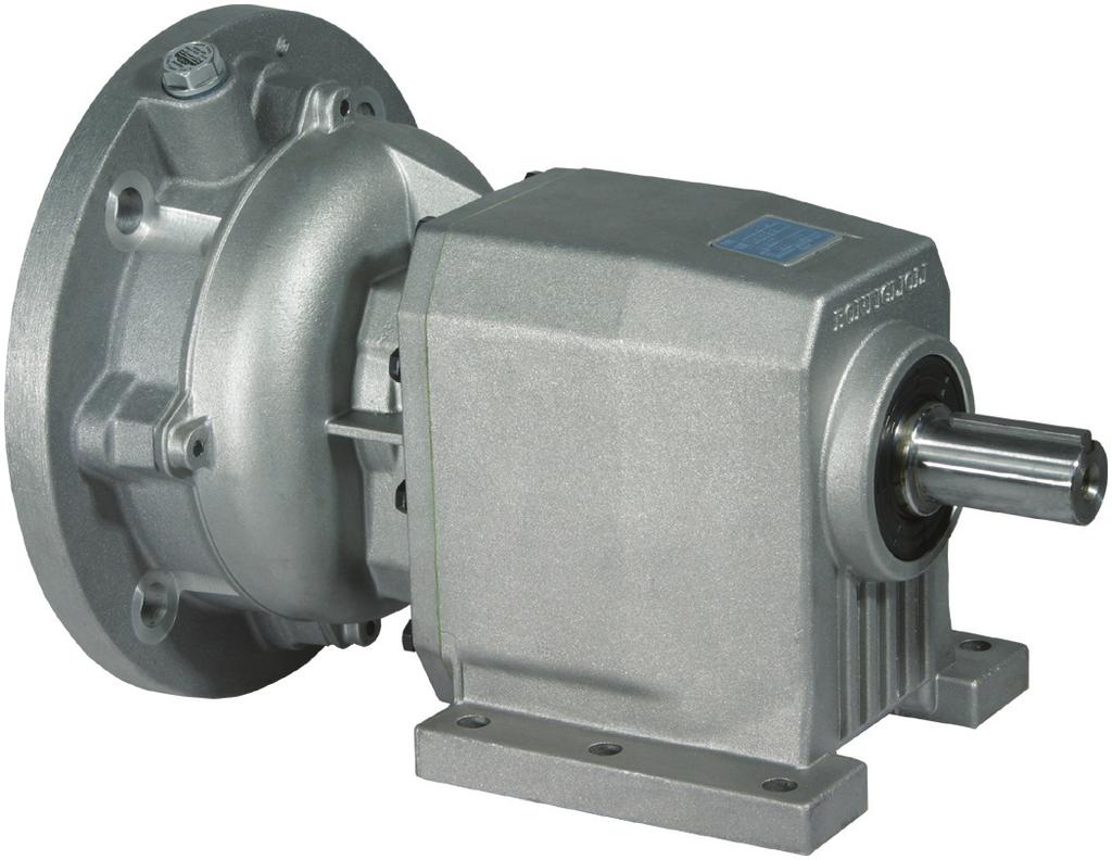 37 kw) to 350 HP (261 kw) Major Design Features Features: Available in eleven different sizes and a variety of ratios, all double reduction Compact design Universal mounting o solid input shaft o