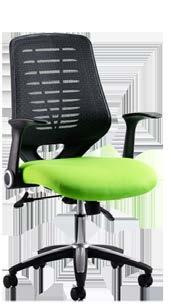 The Relay Cantilever chair is available with leather or air mesh seat and has a modern style with chrome base.