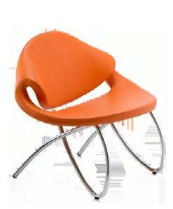 Beau Beau is a vibrant new style chair, sleek and stylish and brightly coloured.