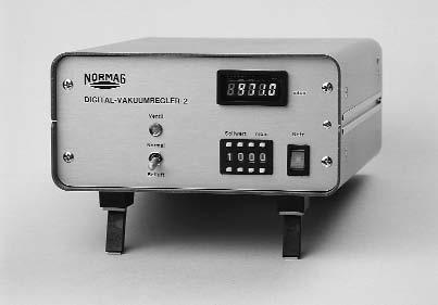 MEASUREMENT/CONTROL NORMAG Digital Vacuum Regulator 2 The NORMAG Digital Vacuum Regulator 2 keeps the vacuum at a constant level.